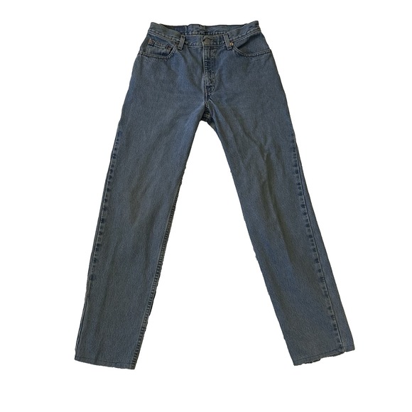 Levi's Denim - Levi's 550 Jeans Women's 9 JR M Blue Denim Relaxed Fit Tapered Hemmed Y2K 2000
